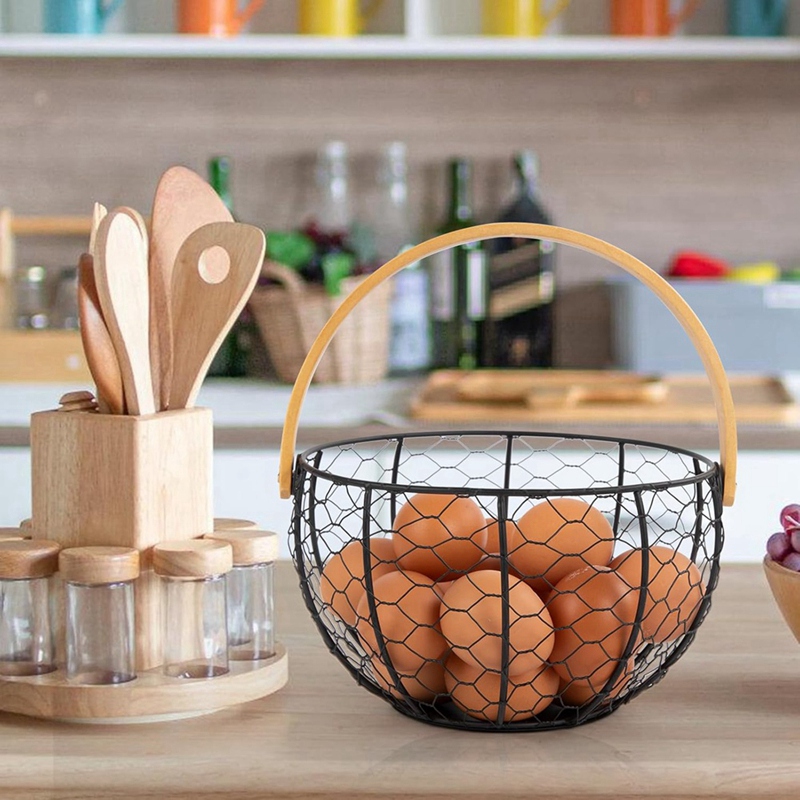 Farmhouse Wire Egg Basket for  - Collectible Vintage Tools ulasan dan harga