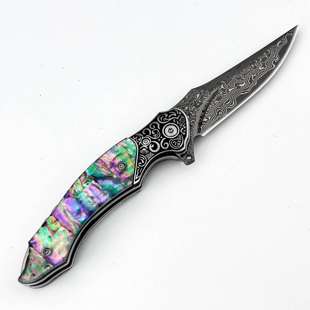 New Vintage Damascus Pattern B - Vintage Collectible Knives ulasan dan harga