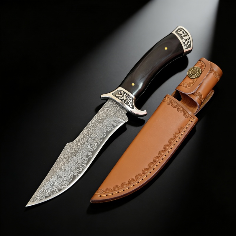 Vintage Engraved Damascus Stra - Vintage Collectible Knives ulasan dan harga