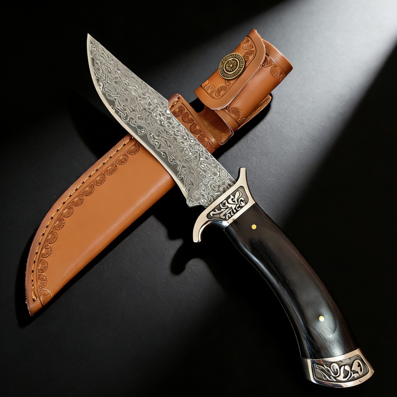 Vintage Engraved Damascus Stra - Vintage Collectible Knives ulasan dan harga