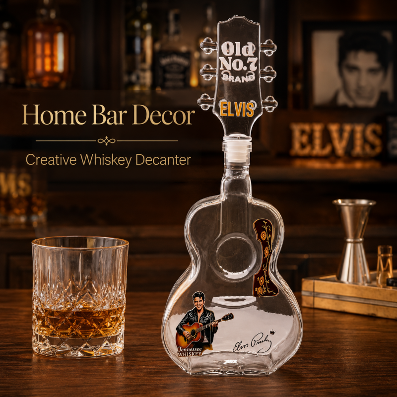 Elvis Presley Guitar Shaped Gl - Vintage Collectible Glass ulasan dan harga
