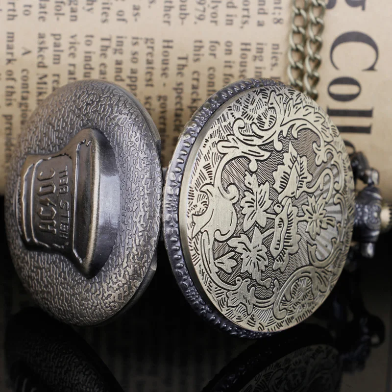 Vintage Bronze Quartz Pocket W - Vintage Collectible Bells ulasan dan harga
