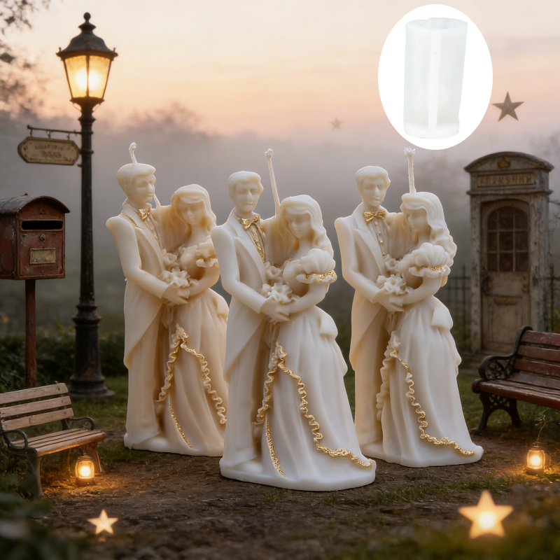 Bride and Groom Silicone Mold  - Vintage Collectible Toys ulasan dan harga