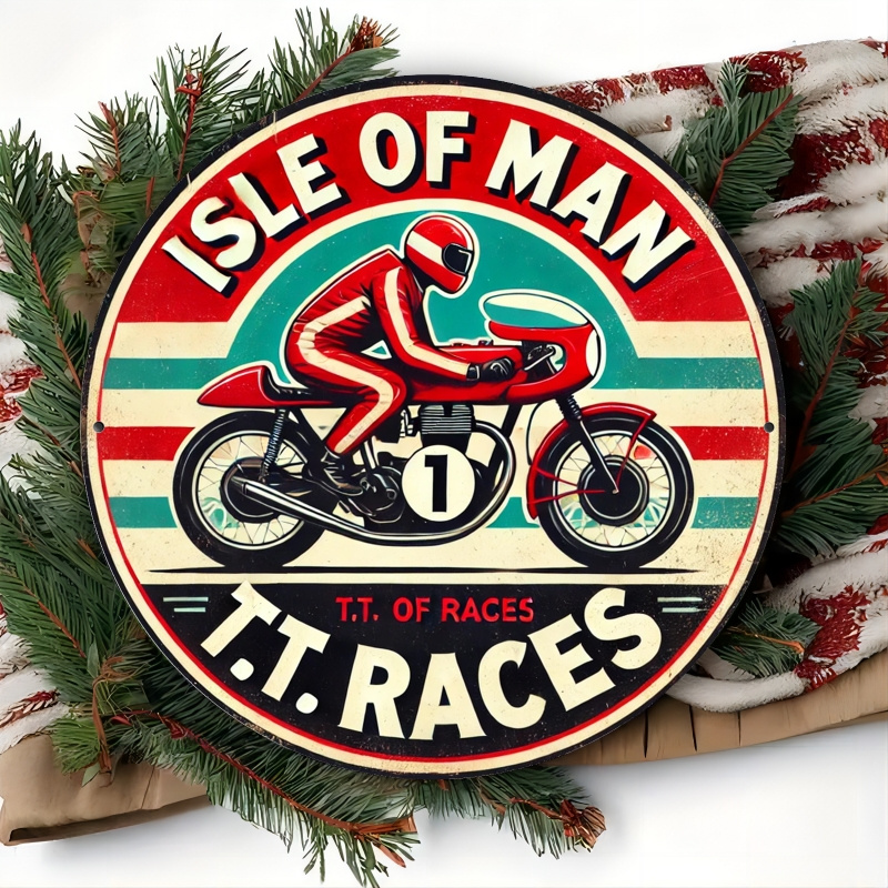 Vintage Isle of for Man TT Rac - Vintage Collectible Plates ulasan dan harga