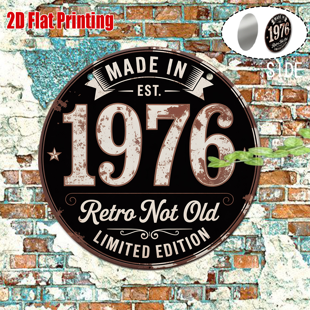 2D Flat, 1pc 1976 Vintage Meta - Vintage Collectible Plates ulasan dan harga
