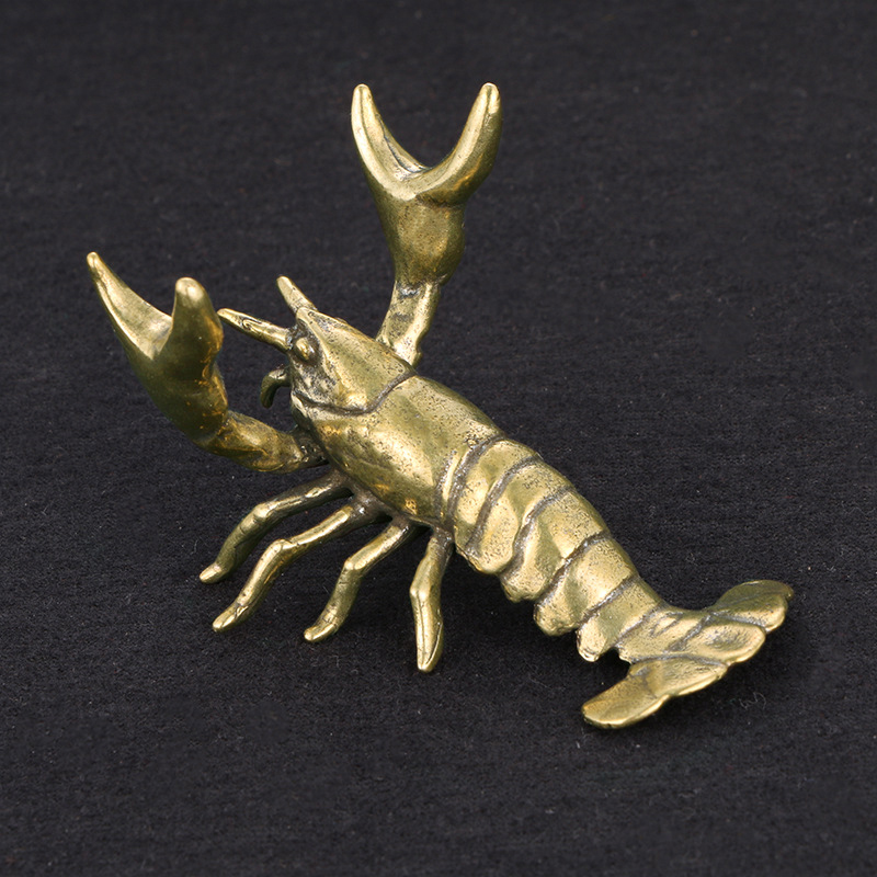 Solid Brass Crayfish Ornament  - Vintage Collectible Pens ulasan dan harga