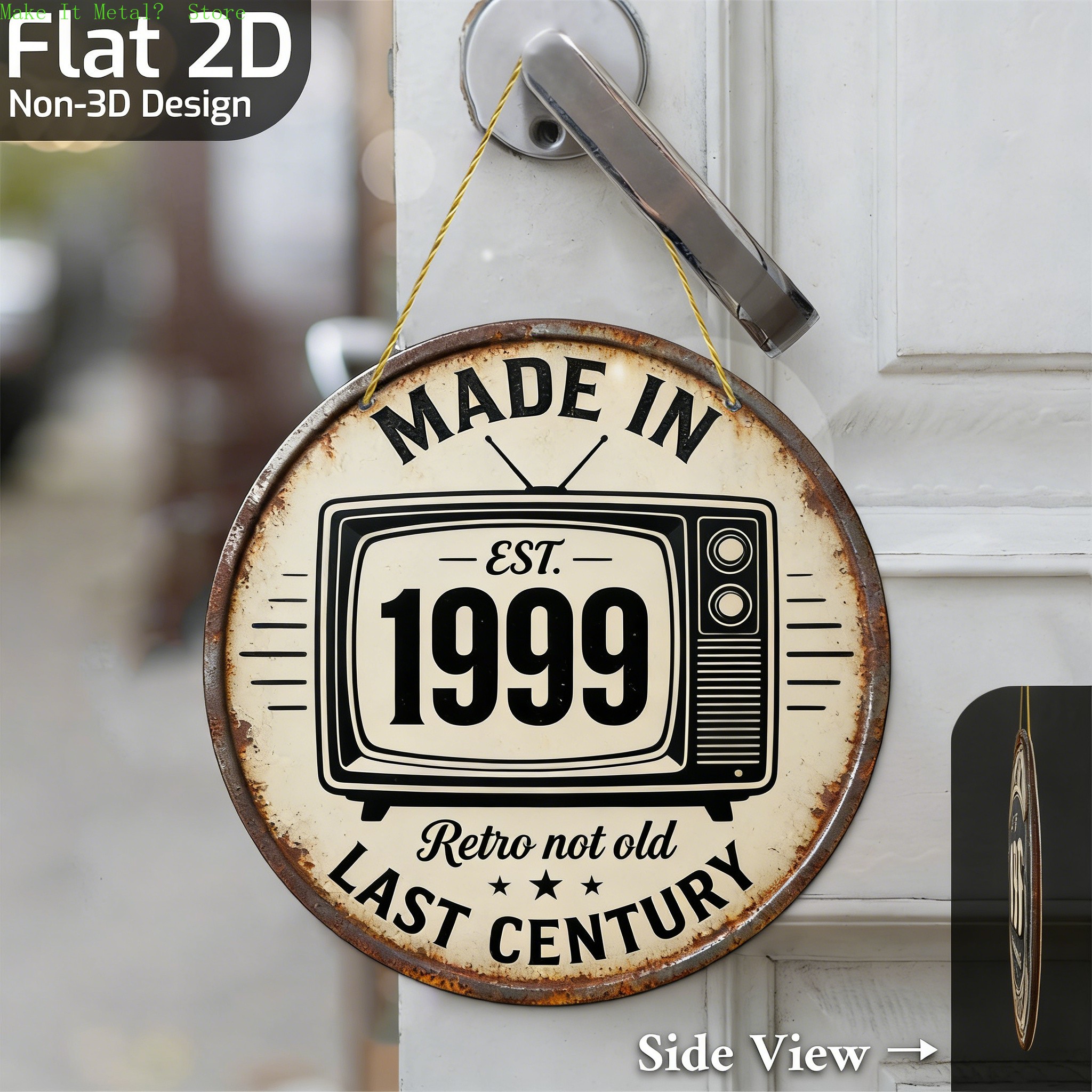 Vintage Made In 1999 Retro TV  - Vintage Collectible Plates ulasan dan harga