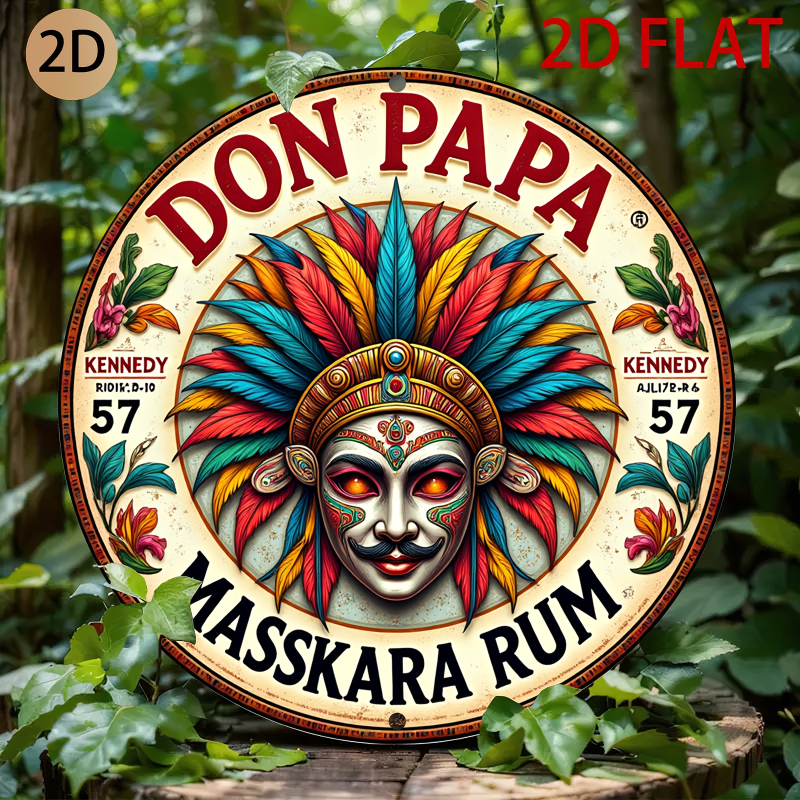 Vintage Don Papa Masskara Rum  - Vintage Collectible Plates ulasan dan harga