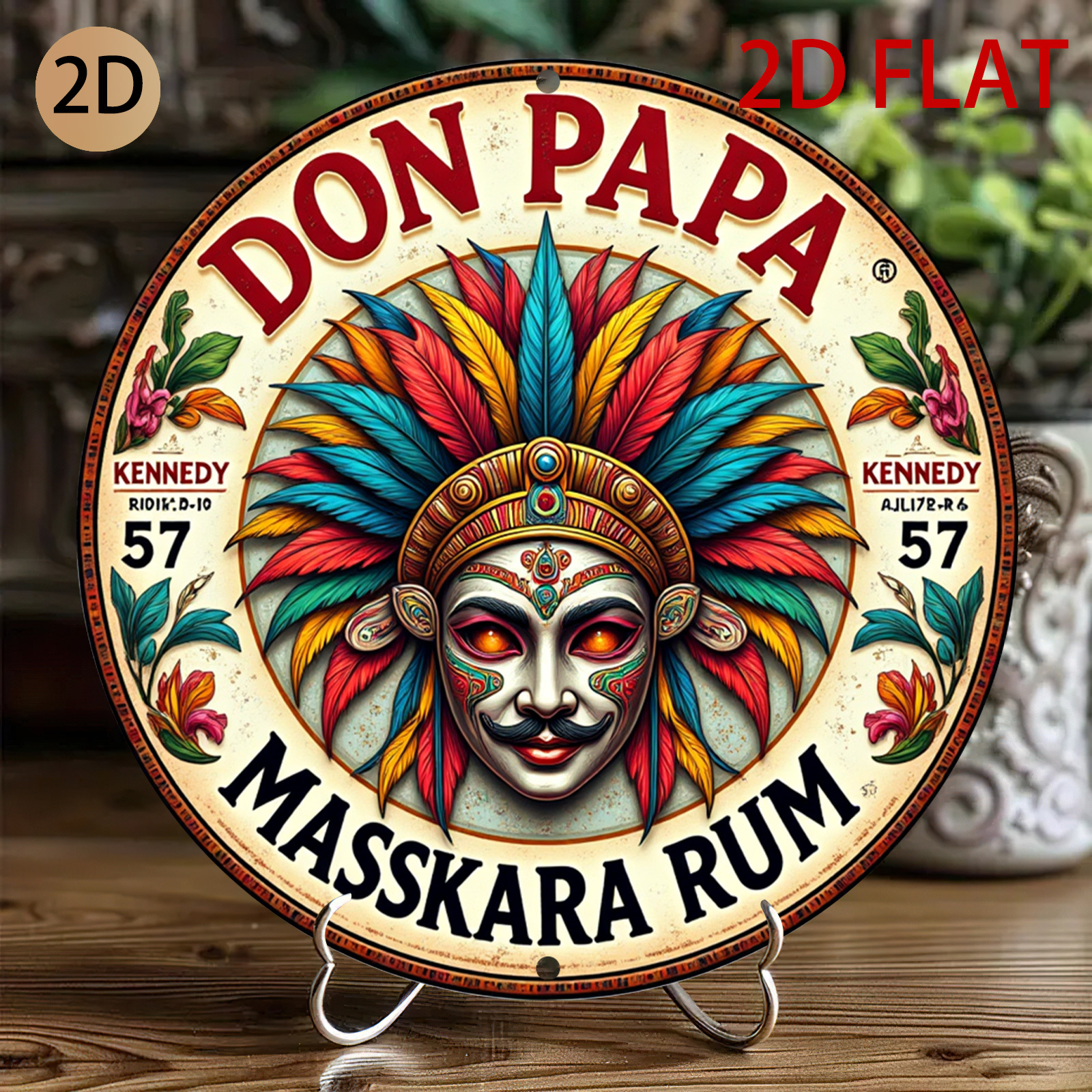 Vintage Don Papa Masskara Rum  - Vintage Collectible Plates ulasan dan harga