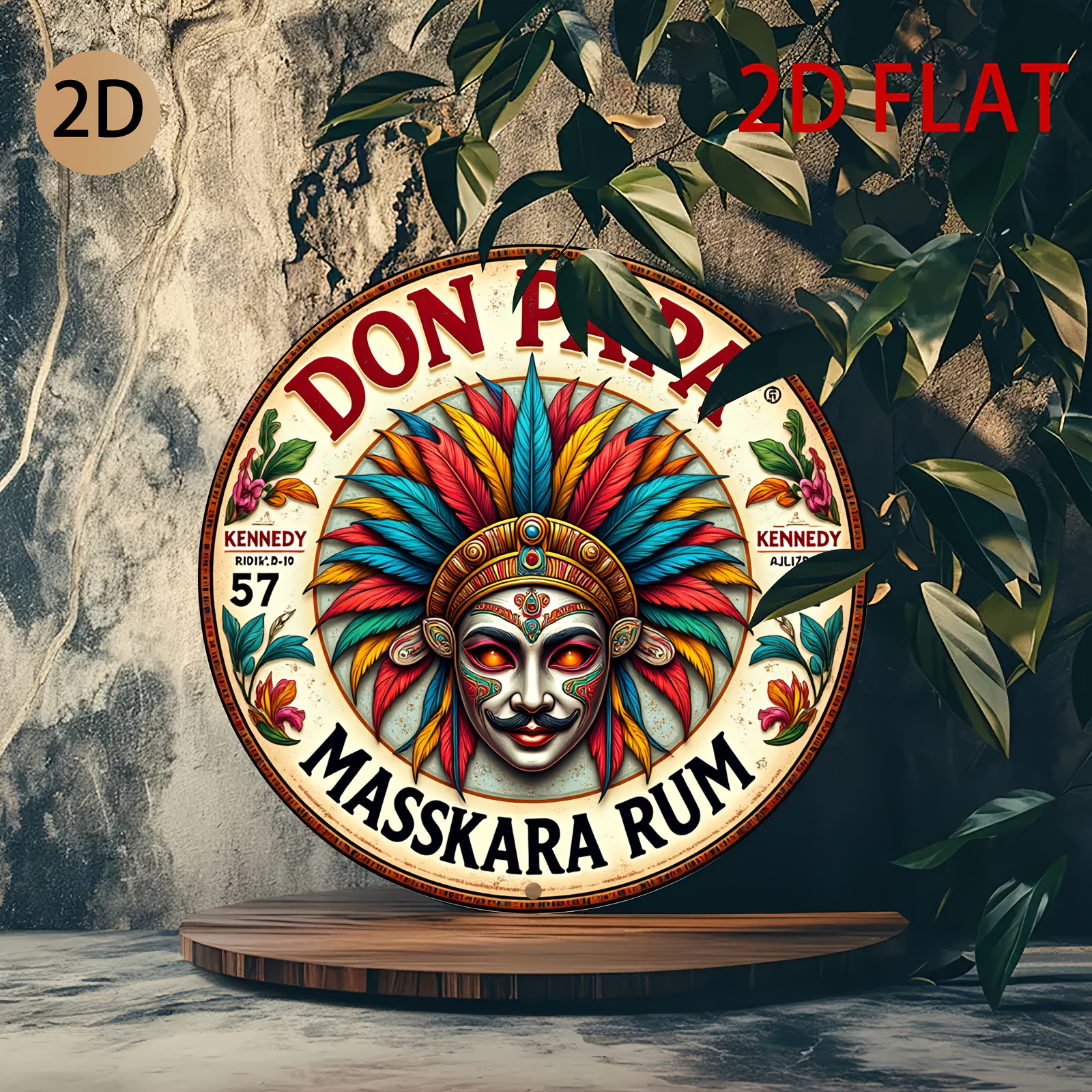 Vintage Don Papa Masskara Rum  - Vintage Collectible Plates ulasan dan harga