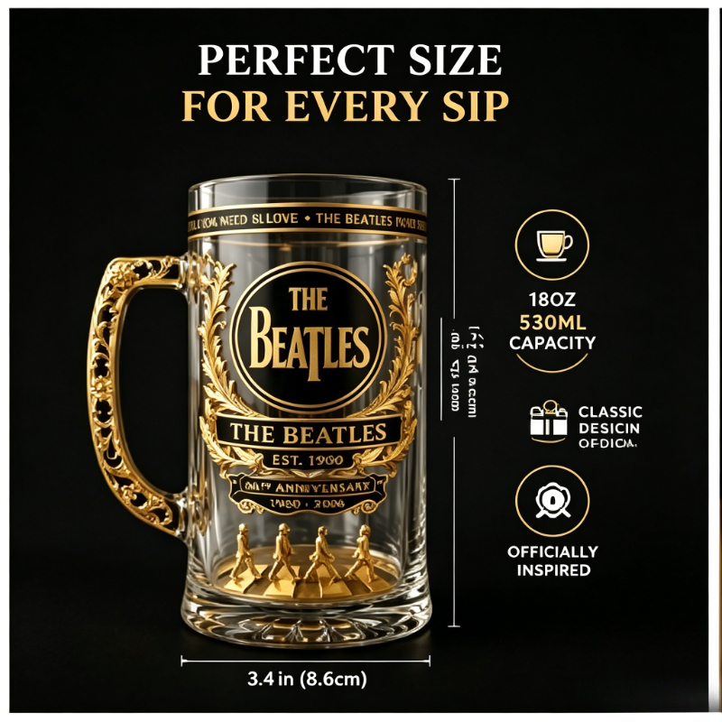 The  Beatles 66th Anniversary  - Vintage Collectible Glass ulasan dan harga