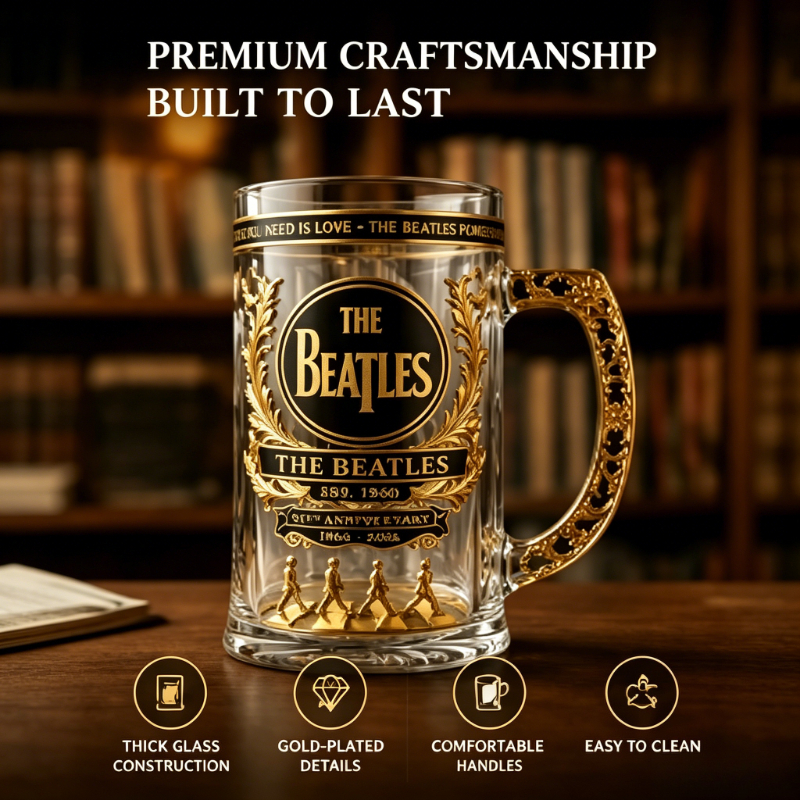 The  Beatles 66th Anniversary  - Vintage Collectible Glass ulasan dan harga
