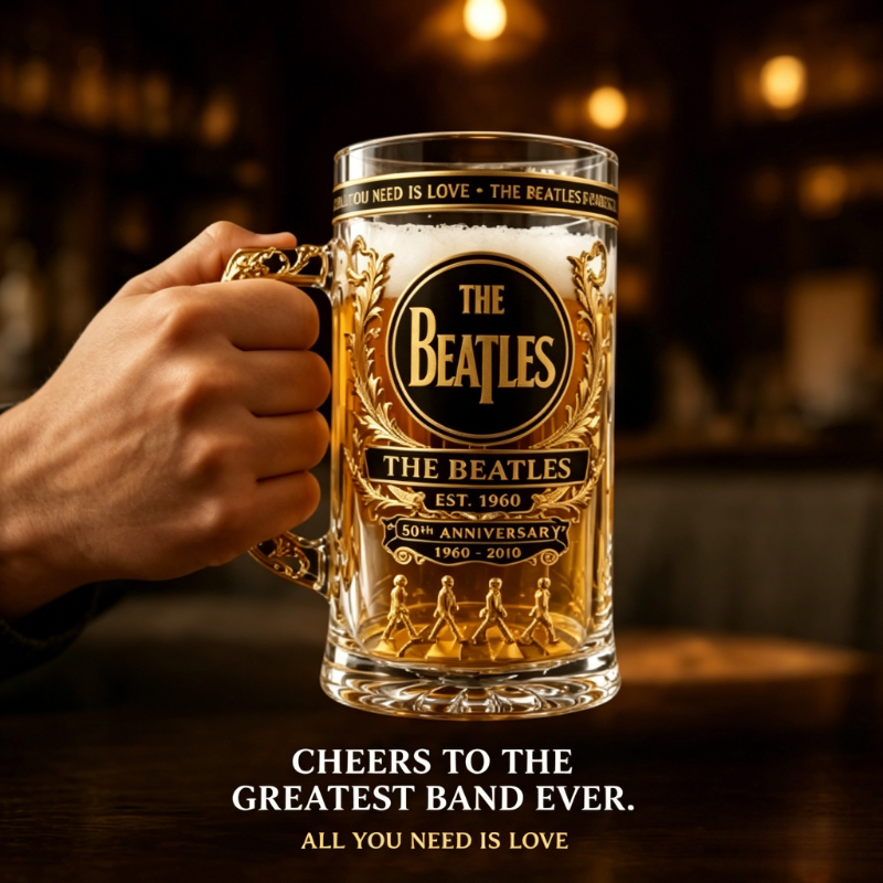 The  Beatles 66th Anniversary  - Vintage Collectible Glass ulasan dan harga