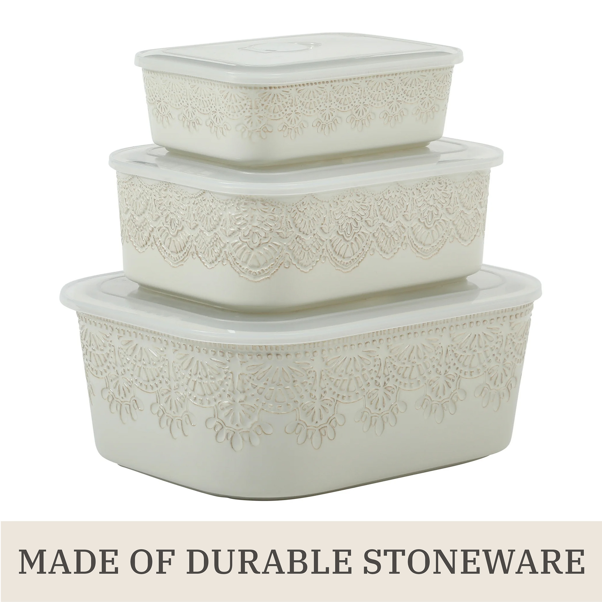 Vintage lace ceramic casserole - Vintage Collectible Dishes ulasan dan harga