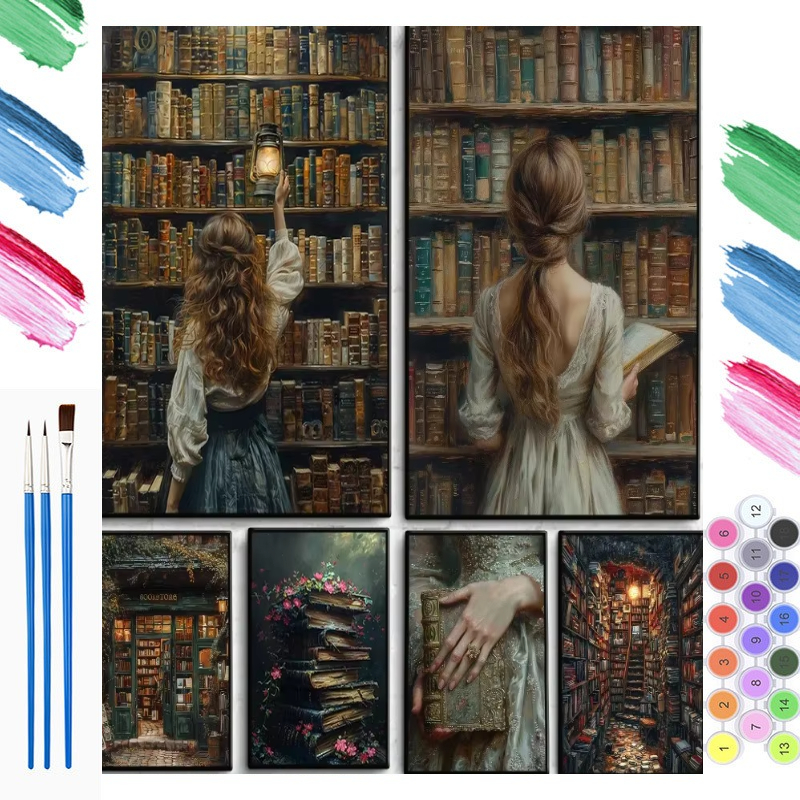 DIY Oil Painting By Numbers Vi - Vintage Collectible Toys ulasan dan harga