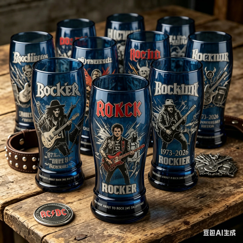 RURUYA AC/DC 53rd Anniversary  - Vintage Collectible Glass ulasan dan harga