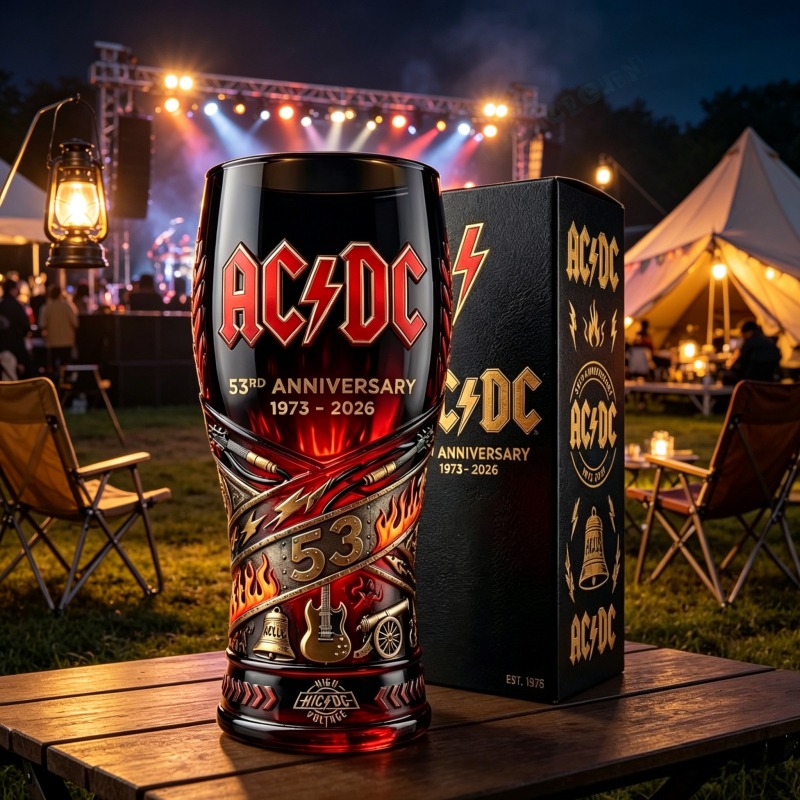 RURUYA AC/DC 53rd Anniversary  - Vintage Collectible Glass ulasan dan harga