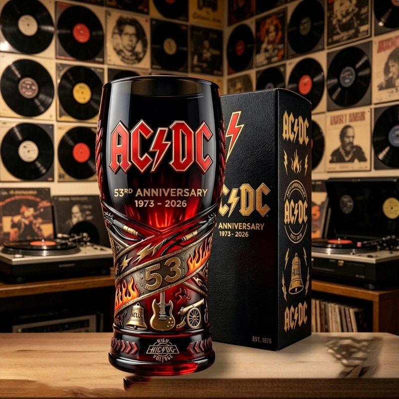 RURUYA AC/DC 53rd Anniversary  - Vintage Collectible Glass ulasan dan harga