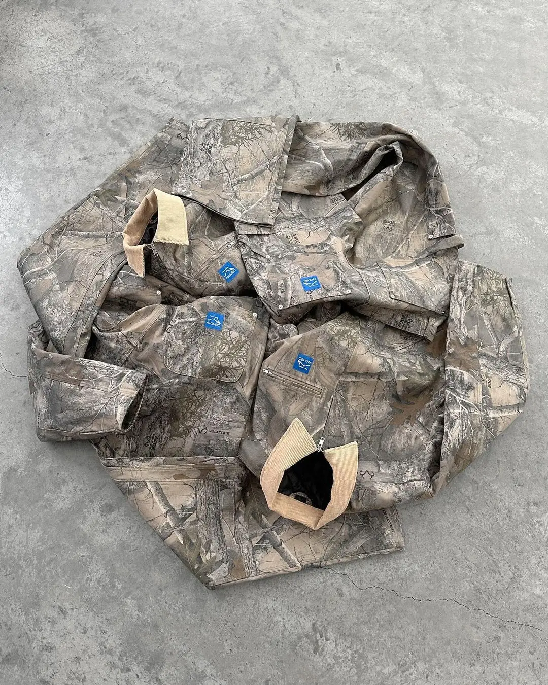 Autumn and Winter Camouflage O - Vintage Zip Hoodie ulasan dan harga