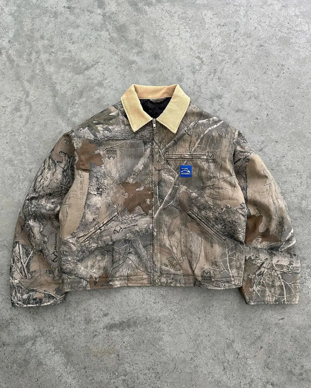 Autumn and Winter Camouflage O - Vintage Zip Hoodie ulasan dan harga