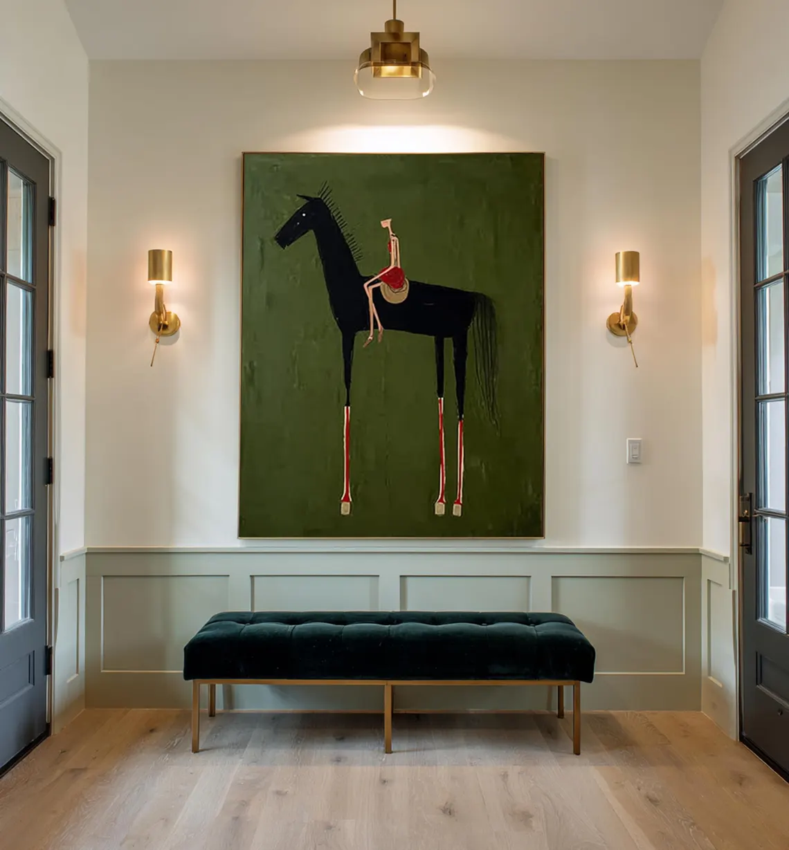 Horse Art Neutral Home Decor P - Vintage Collectible Toys ulasan dan harga