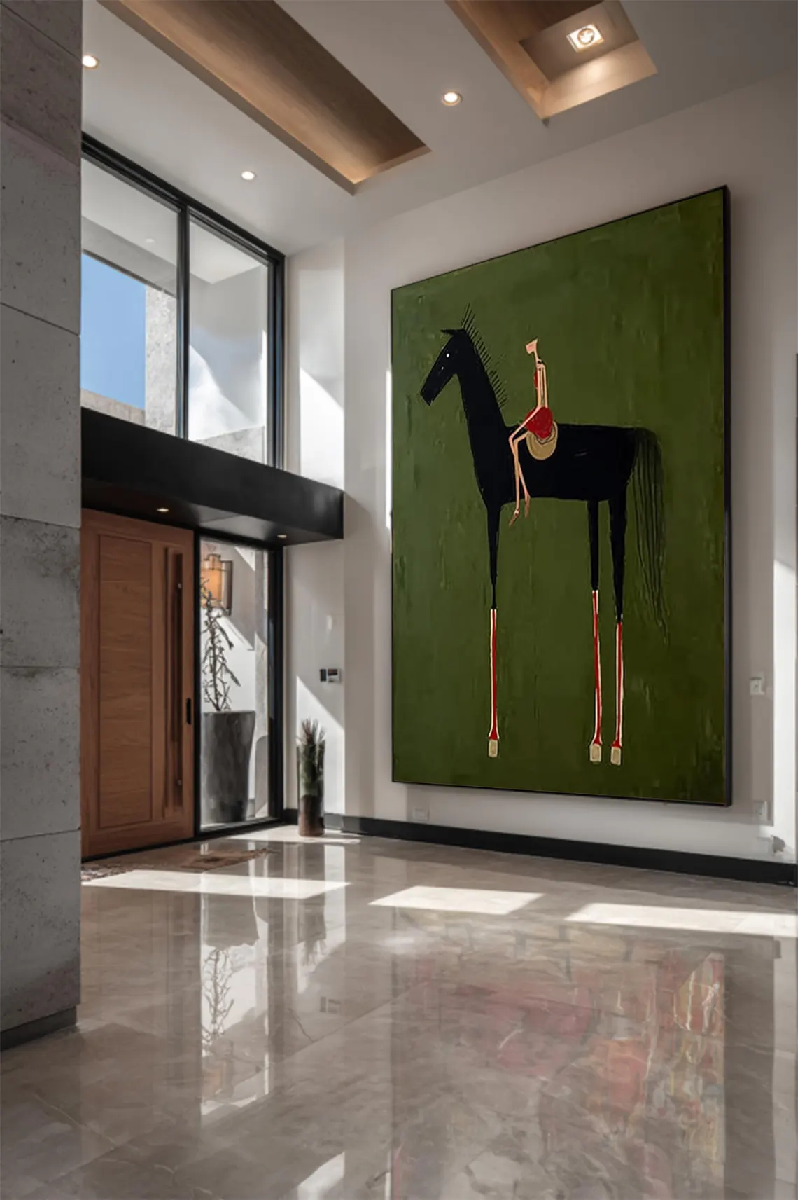Horse Art Neutral Home Decor P - Vintage Collectible Toys ulasan dan harga