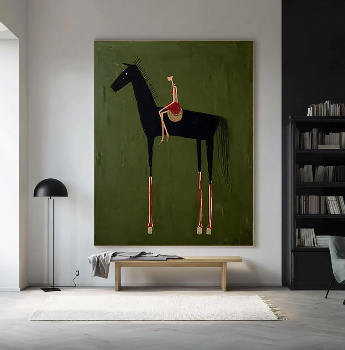 Horse Art Neutral Home Decor P - Vintage Collectible Toys ulasan dan harga