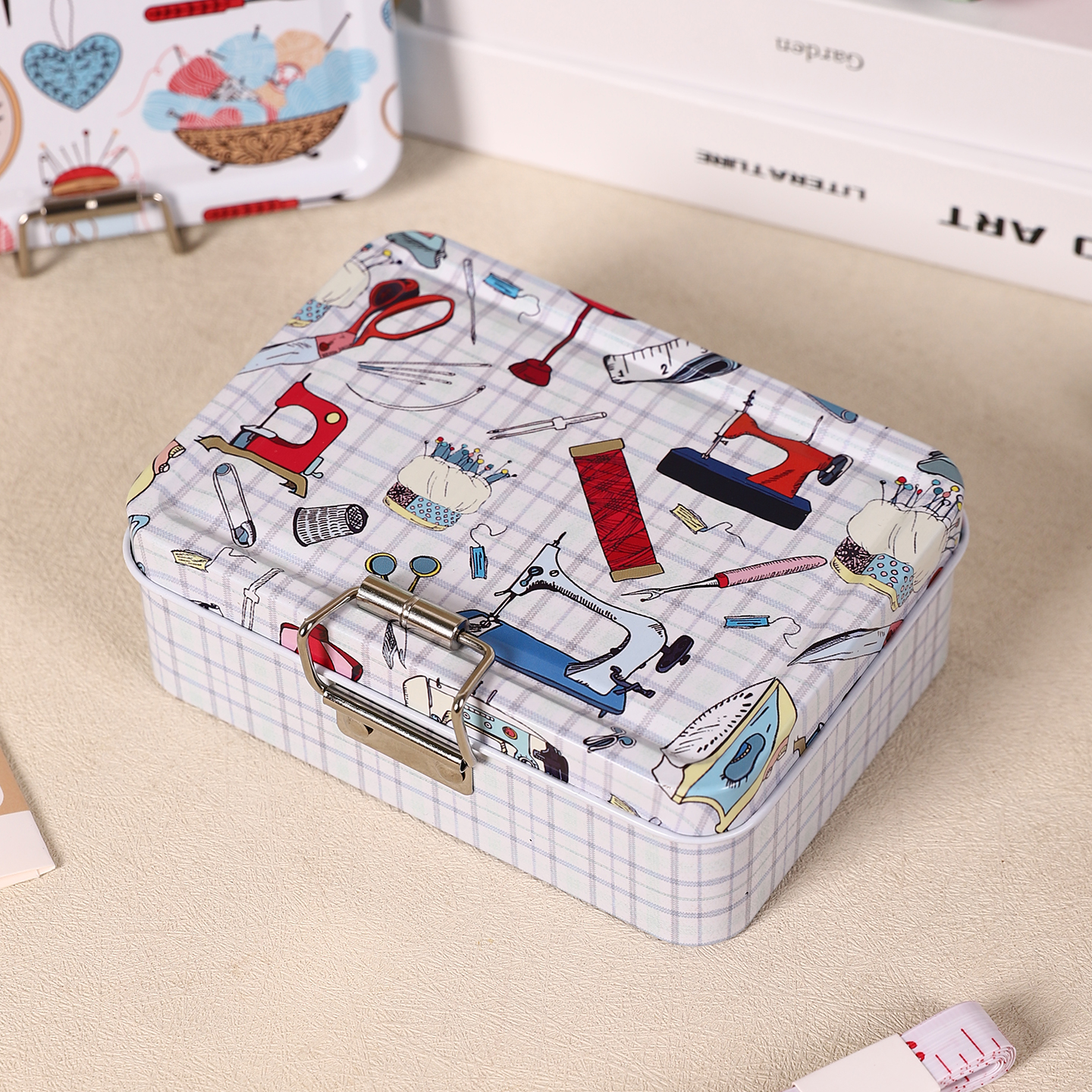 Vintage Sewing Print Double La - Collectible Vintage Tools ulasan dan harga