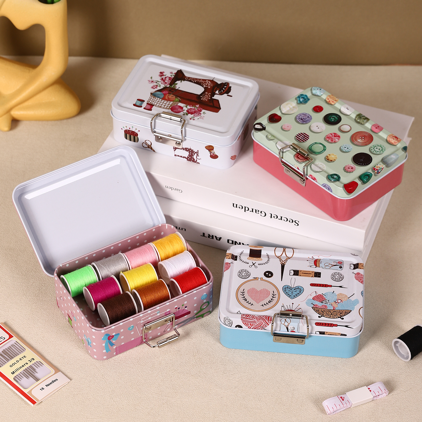Vintage Sewing Print Double La - Collectible Vintage Tools ulasan dan harga