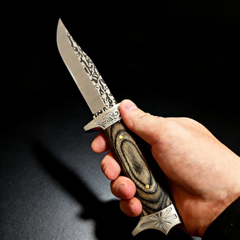 Vintage Engraved Straight Knif - Vintage Collectible Knives ulasan dan harga