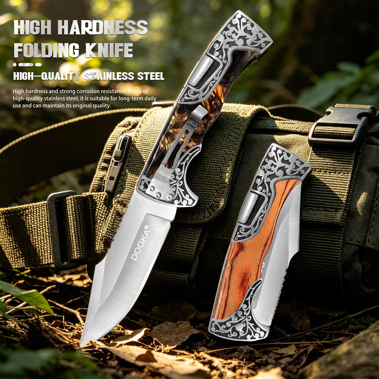 Two Styles Vintage Carved Meta - Vintage Collectible Knives ulasan dan harga
