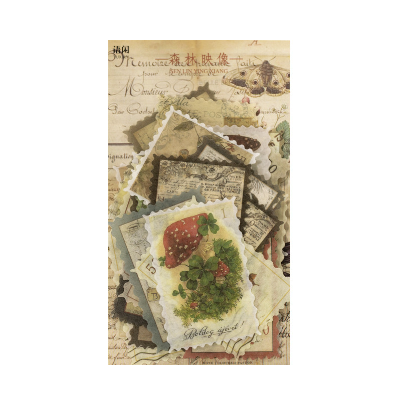 1pack/60pcs Vintage Stamp Stic - Vintage Collectible Stamps ulasan dan harga