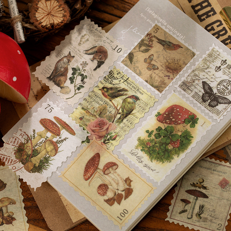 1pack/60pcs Vintage Stamp Stic - Vintage Collectible Stamps ulasan dan harga
