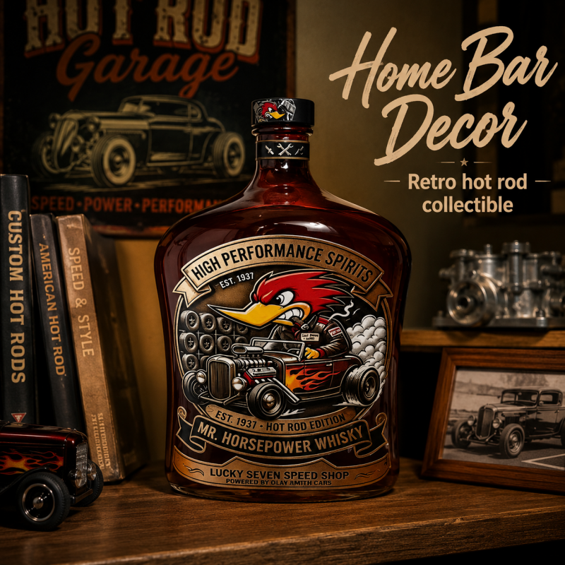Vintage Hot Rod Mr Horsepower  - Vintage Collectible Glass ulasan dan harga