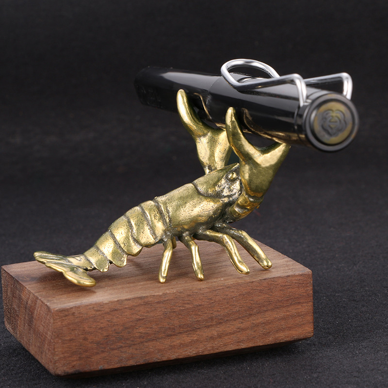 Funny Solid Brass Crayfish Orn - Vintage Collectible Pens ulasan dan harga