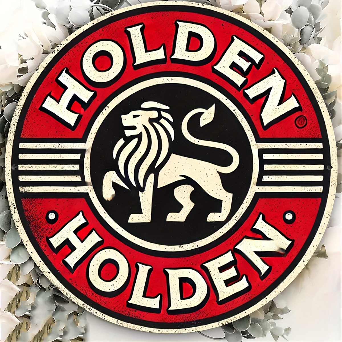 HOLDEN Vintage Metal Wall Art  - Vintage Collectible Plates ulasan dan harga