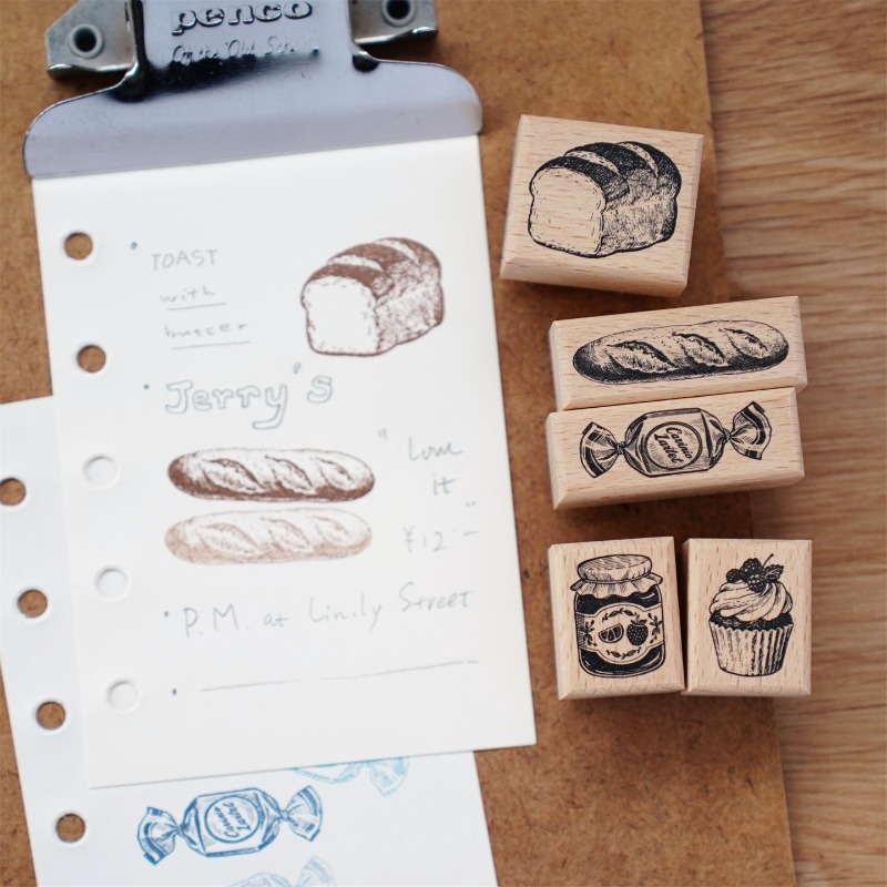 Vintage Bread Candy Jam Cake W - Vintage Collectible Stamps ulasan dan harga