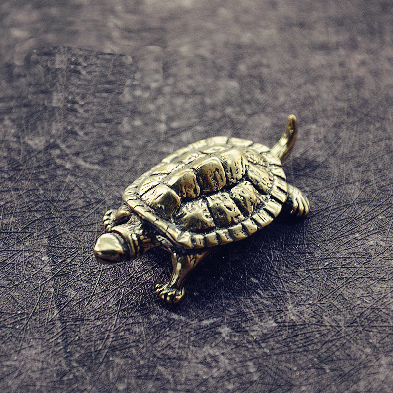 Mini Cute Brass Tortoise Vinta - Vintage Collectible Toys ulasan dan harga