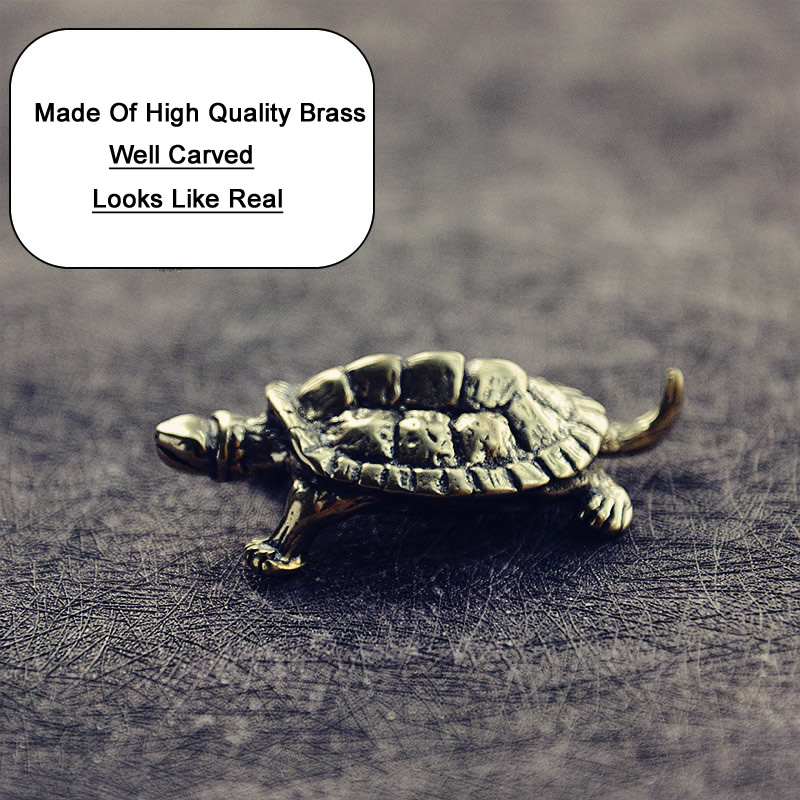 Mini Cute Brass Tortoise Vinta - Vintage Collectible Toys ulasan dan harga