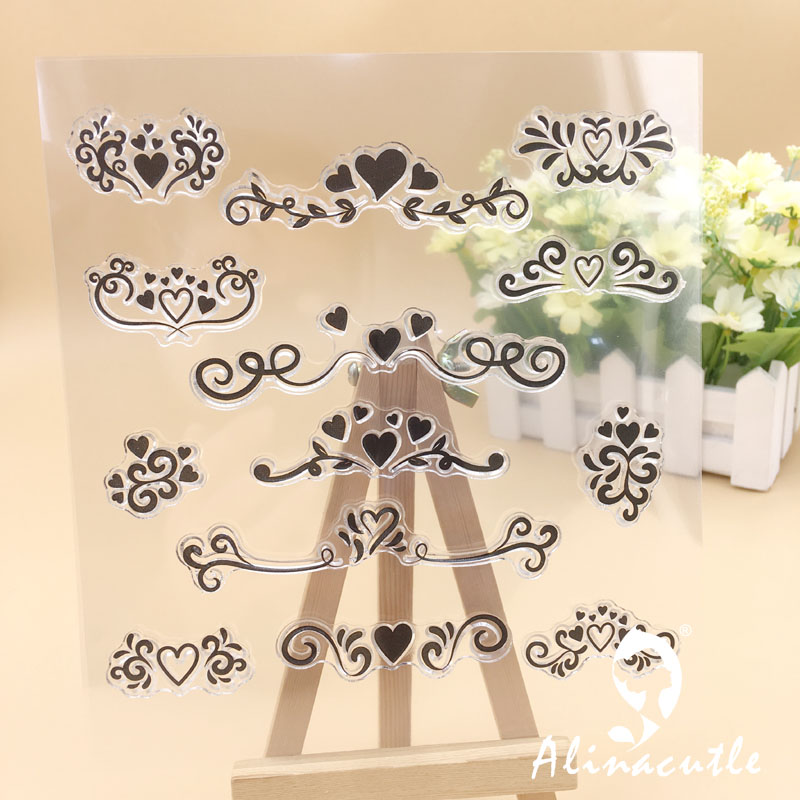 CLEAR STAMPS Heart Vintage DIY - Vintage Collectible Stamps ulasan dan harga