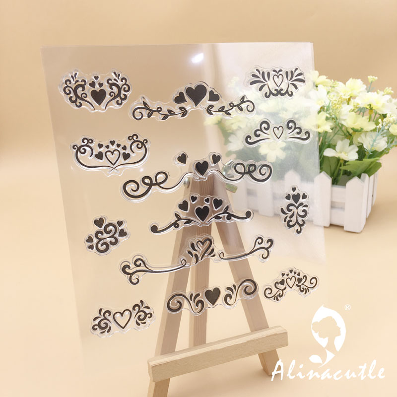CLEAR STAMPS Heart Vintage DIY - Vintage Collectible Stamps ulasan dan harga