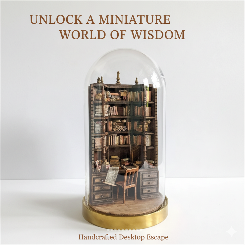 Miniature Bookcase Bookshelf D - Vintage And Collectible Books ulasan dan harga