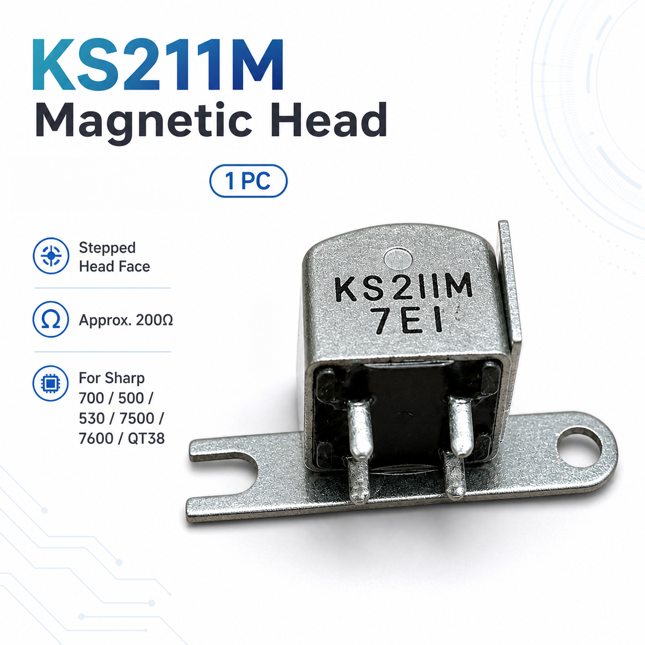 KS211M Magnetic Head Japan Imp - Cassette Tape Head ulasan dan harga