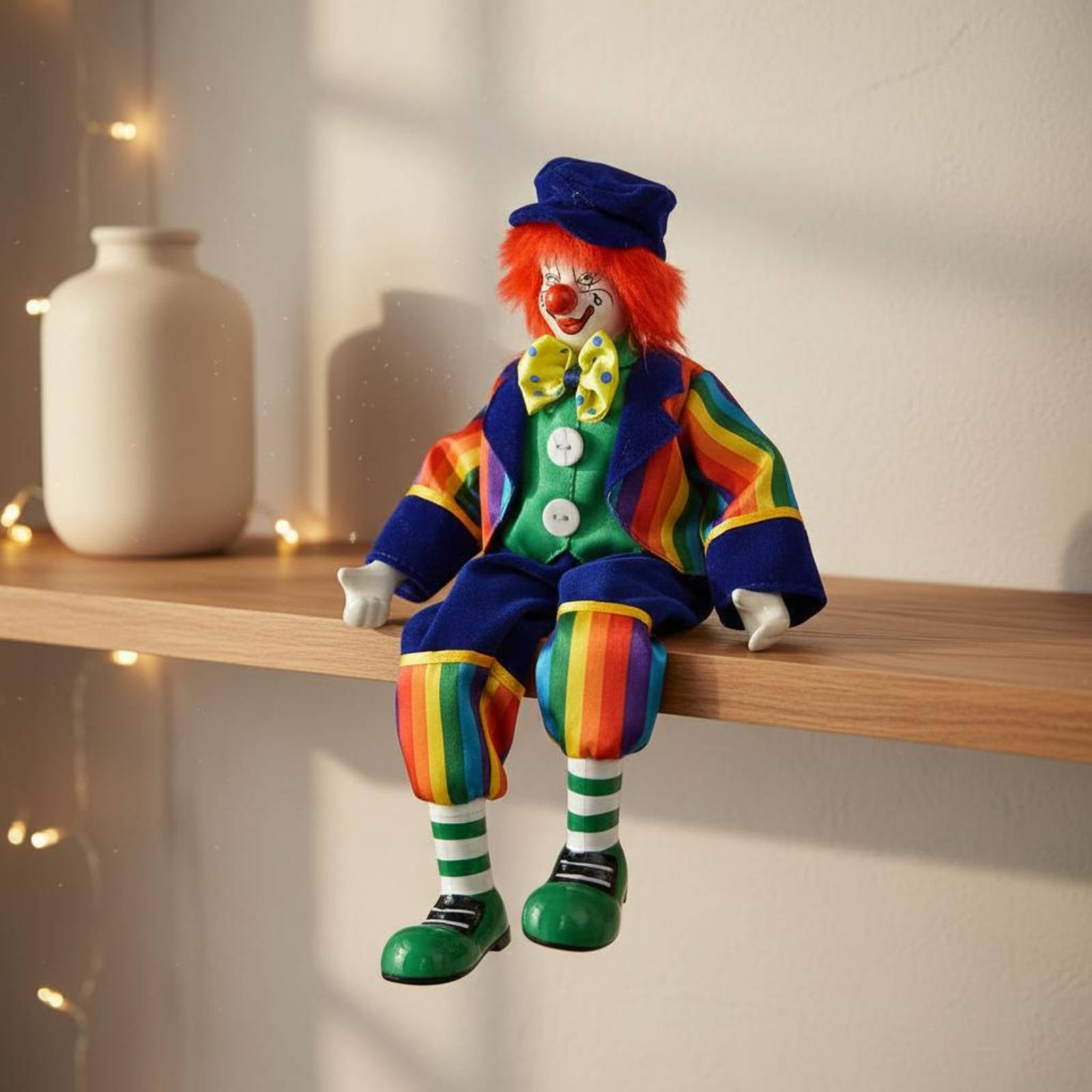 Dangling Leg Clown Doll Hand-P - Vintage Collectible Clowns ulasan dan harga