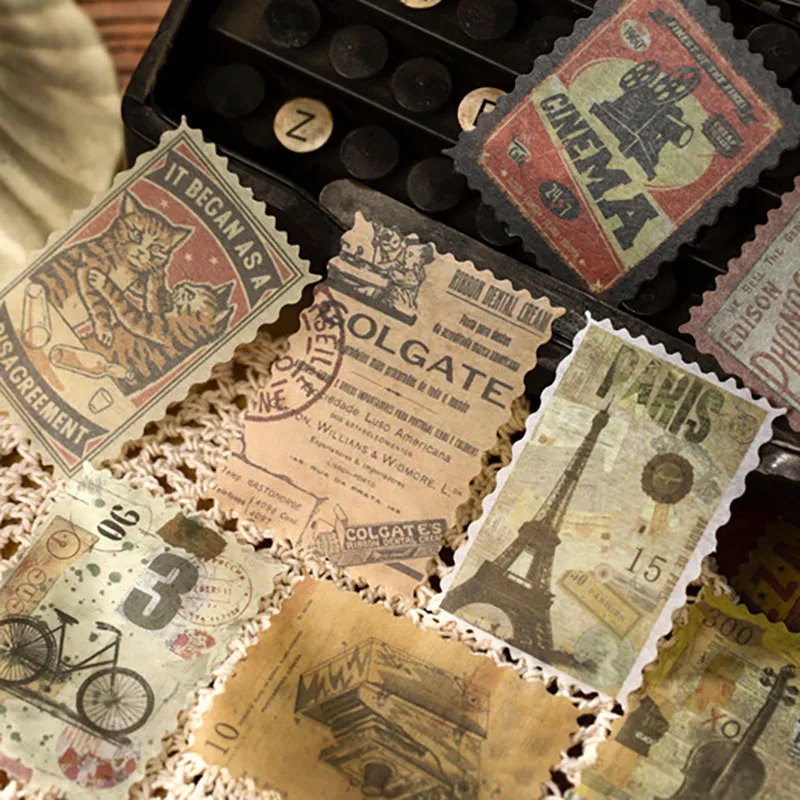 60pcs/lot Vintage Ladies Stamp - Vintage Collectible Stamps ulasan dan harga