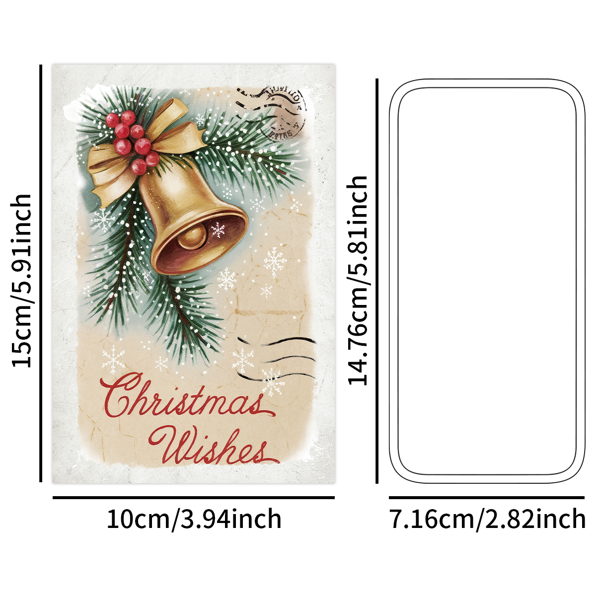12pcs Vintage Christmas Stamp  - Vintage Collectible Stamps ulasan dan harga