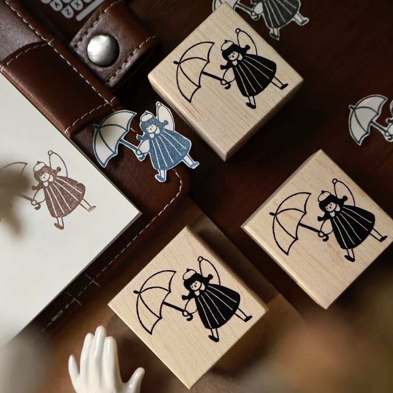 YiEr Studio Vintage Lovely Cak - Vintage Collectible Stamps ulasan dan harga