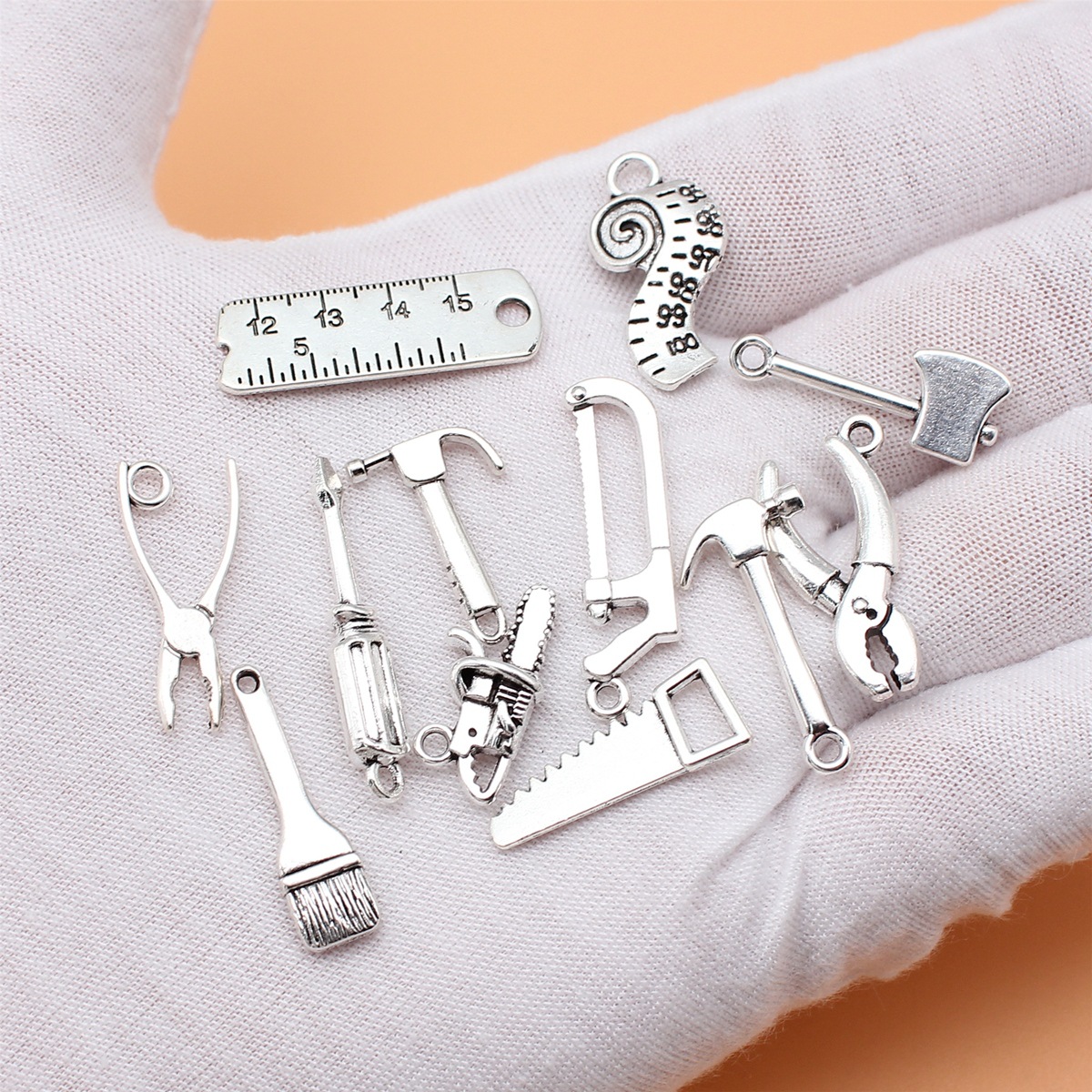12pcs Antique Silver Color Too - Collectible Vintage Tools ulasan dan harga